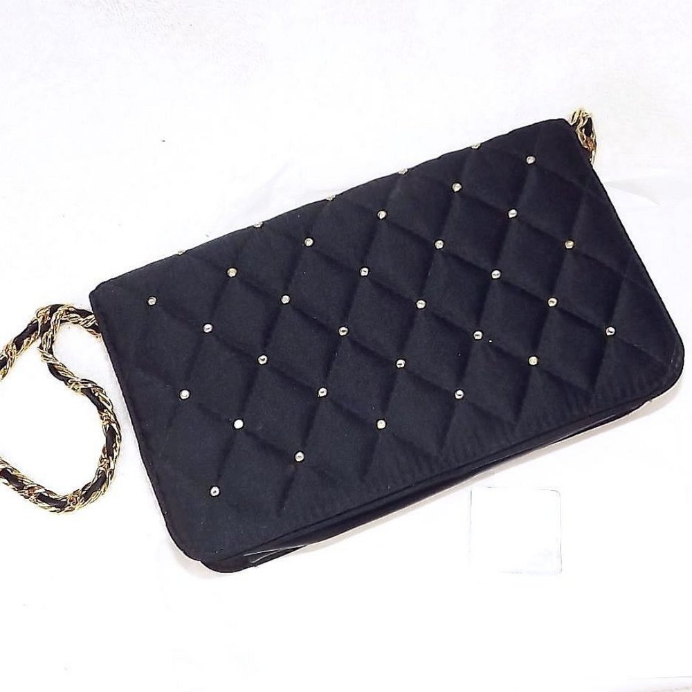 Vintage JAY HERBERT  Quilted Diamond Pattern Purse